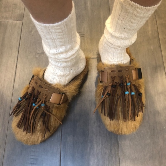 ALANUI FAUX FUR SLIDES SIZS 8 - Picture 3 of 7